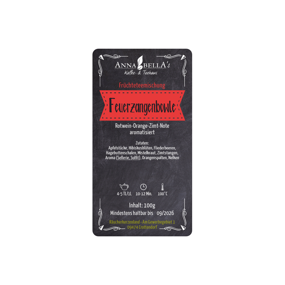 Eine Packung Original Crottendorfer Früchteteemischung