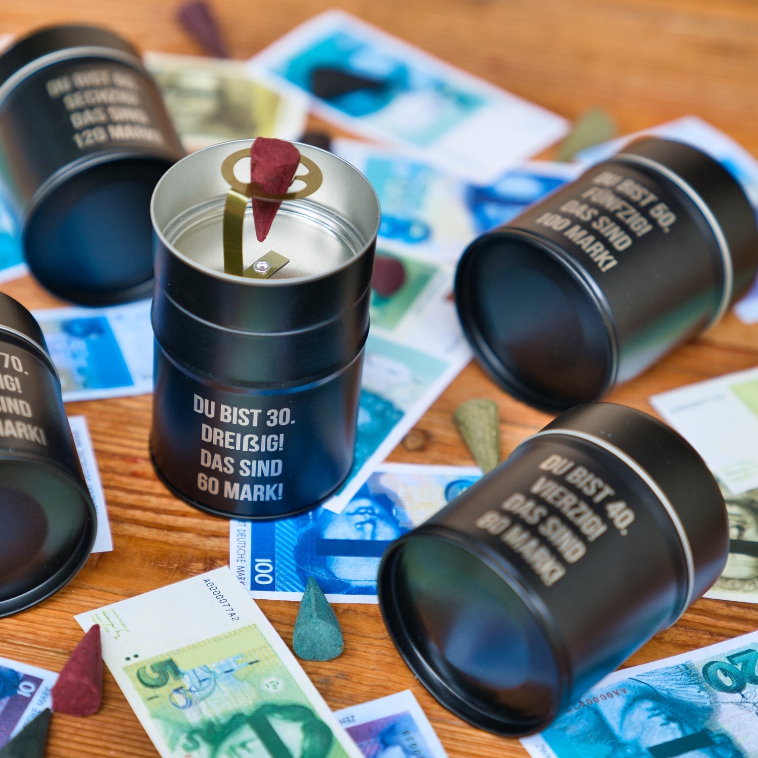 Vier schwarze