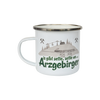 Emailletasse "... Arzgebirger", rechte Seite