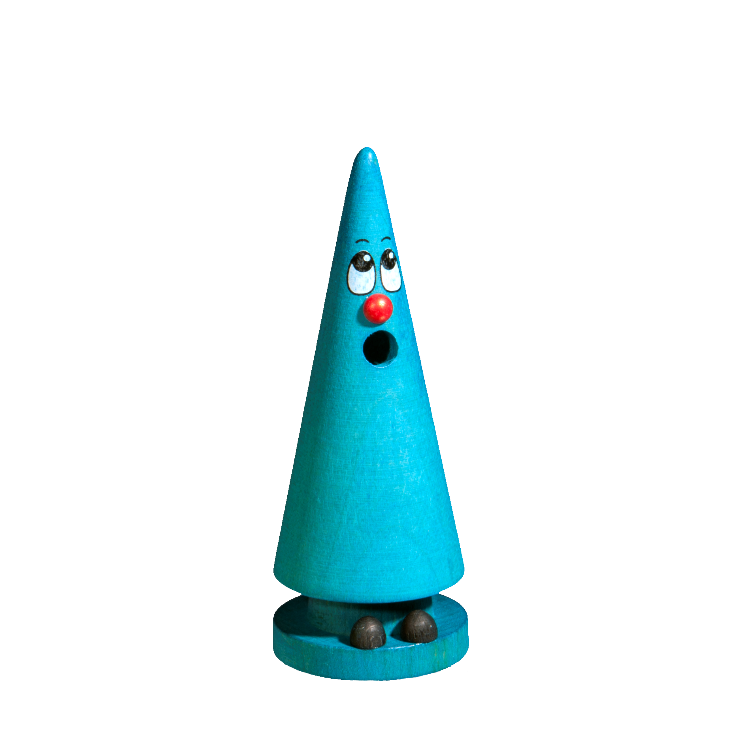 Räucherfigur Crottendorfer Mini-Ziegenbein Leo Lavendel (blau)