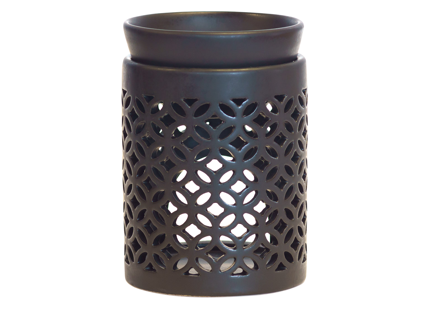 Schwarze Aromalampe aus Keramik von Plantaroma