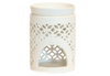 Weiße Aromalampe aus Keramik von Plantaroma, Rückansicht