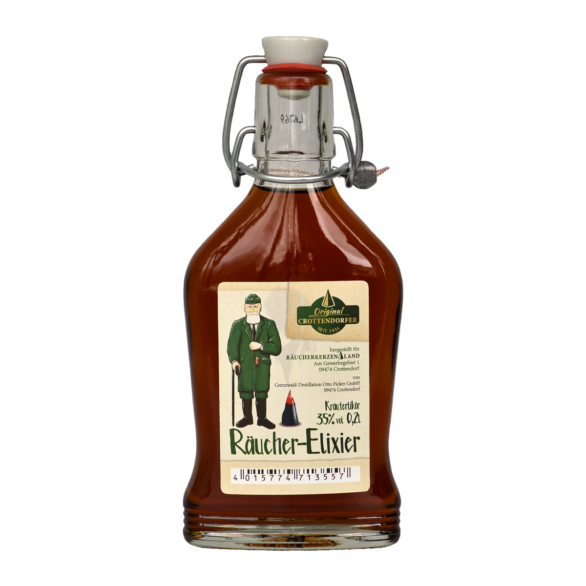 Räucher-Elixier 0,2l Bügelflasche – Original Crottendorfer