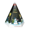 Original Crottendorfer Räucherkerzen Räucherkerzen-Adventskalender – Pyramide mit winterlichen Motiven wie einem Schneemann und Kindern, mit 24 nummerierten, perforierten Türchen.