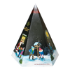 Original Crottendorfer Räucherkerzen – Räucherkerzen-Adventskalender – Pyramide mit Abbildungen von Kindern, die im Schnee spielen, nummerierten Türchen und 24 verschiedenen Düften.