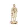Magnet Crottendorfer Räuchermann aus Sperrholz – Figur eines Mannes in traditioneller Tracht und mit Hut, stehend auf einem runden Sockel.