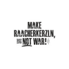 Original Crottendorfer's Sticker "Make Raacherkerzln, not war!" zeigt fett gedruckten, schwarzen Text auf weiß. Dieser langlebige Outdoor-Aufkleber feiert die erzgebirgische Tradition und enthält einen QR-Code und Kontaktinformationen in der unteren linken Ecke.