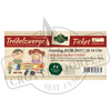 Ticket Trödelzwerge Kinderflohmarkt 01.06.2025, 10–16 Uhr von Original Crottendorfer. Mit Eventinfos, Cartoon zweier Kinder mit Spielzeug, Preisinformationen und beigem Hintergrund mit grünen Akzenten. Jetzt Standplatz sichern!.