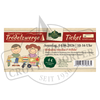 A Ticket Trödelzwerge & Zweitakt-Schätze Flohmarkt von Original Crottendorfer für 14.06.26, 10-16 Uhr. Eintritt 4 €; Kinder 1-5 Jahre + Eltern willkommen. Mit Spielzeug, DDR-Fahrzeugteilen, deutschen Infos, mit Logo & Barcode sichtbar.