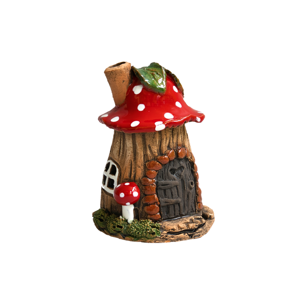 Dieses bezaubernde „Räucherhaus Keramik Blattpilzhaus“ von Original Crottendorfer ist ein charmantes Deko-Häuschen aus Keramik in Form eines Baumstamms, mit einem verspielten roten Pilzdach mit weißen Flecken, kleinen Fenstern und einer Tür. Es steht auf einem grasbewachsenen Sockel mit einem zusätzlichen winzigen Pilz und ist ein reizvolles Ausstellungsstück für Ihren Messingteller. Erhältlich in 3 Farben.