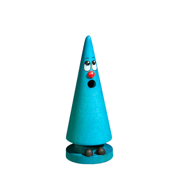 Räucherfigur Crottendorfer Mini-Ziegenbein  Leo Lavendel (blau)