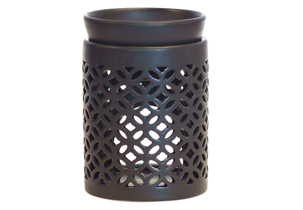 Schwarze Aromalampe aus Keramik von Plantaroma