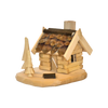 Holzhütte klein, geschnitzt