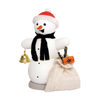 Räucherfigur Schneemann mit Geschenkesack