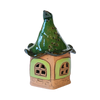 Räucherhaus Keramik mini grün mit Marienkäfer